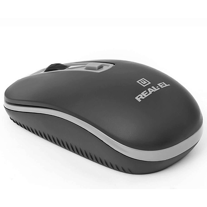 Мишка REAL-EL RM-303 Wireless Black/Grey USB UAH