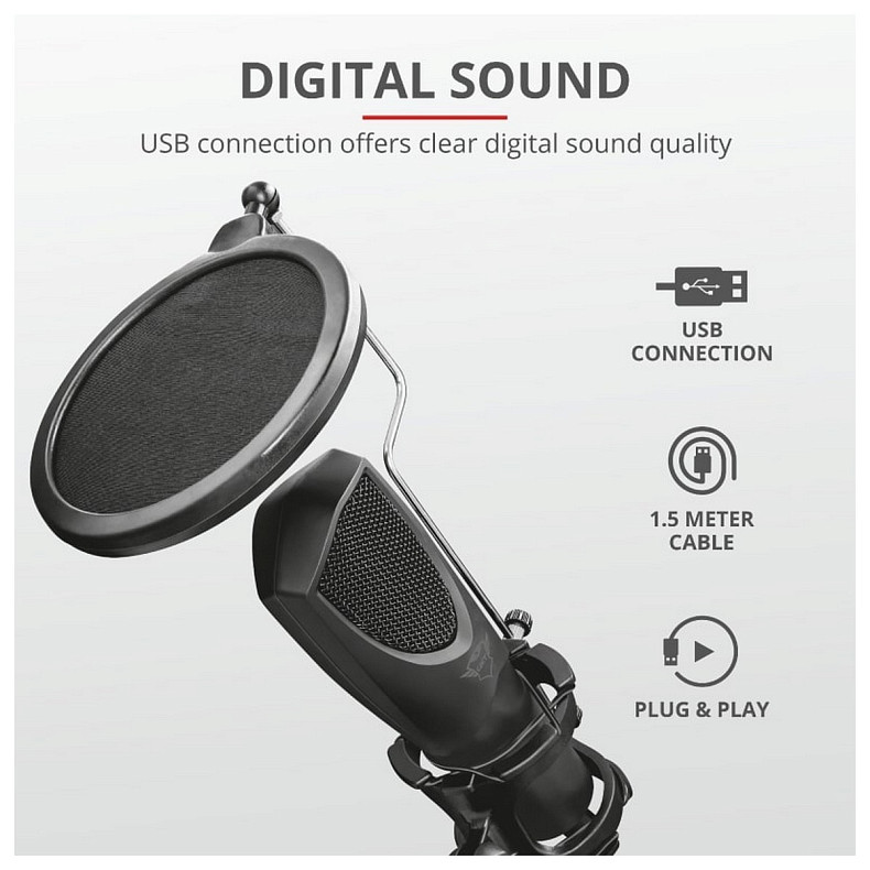 Микрофон Trust GXT 232 Mantis Microphone (22656)