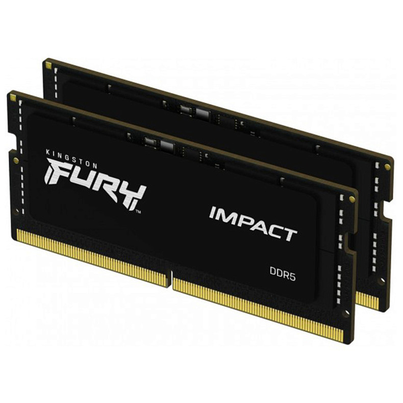 ОЗП Kingston FURY 64 GB (2x32GB) SO-DIMM DDR5 4800 MHz FURY Impact (KF548S38IBK2-64)