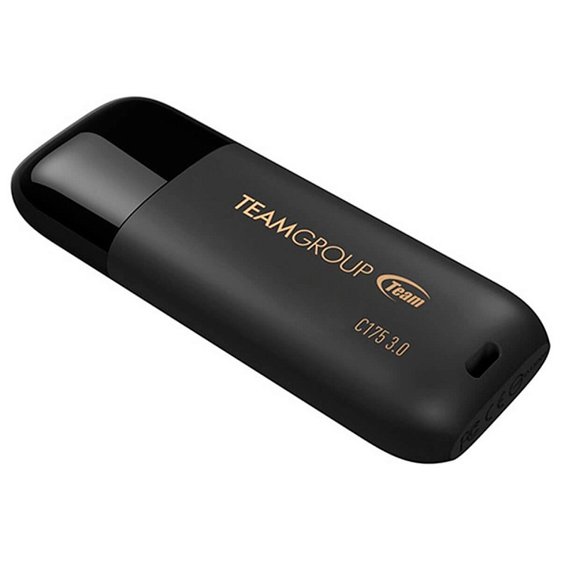 Флеш накопитель USB 3.1 32GB Team C175 Pearl Black (TC175332GB01)