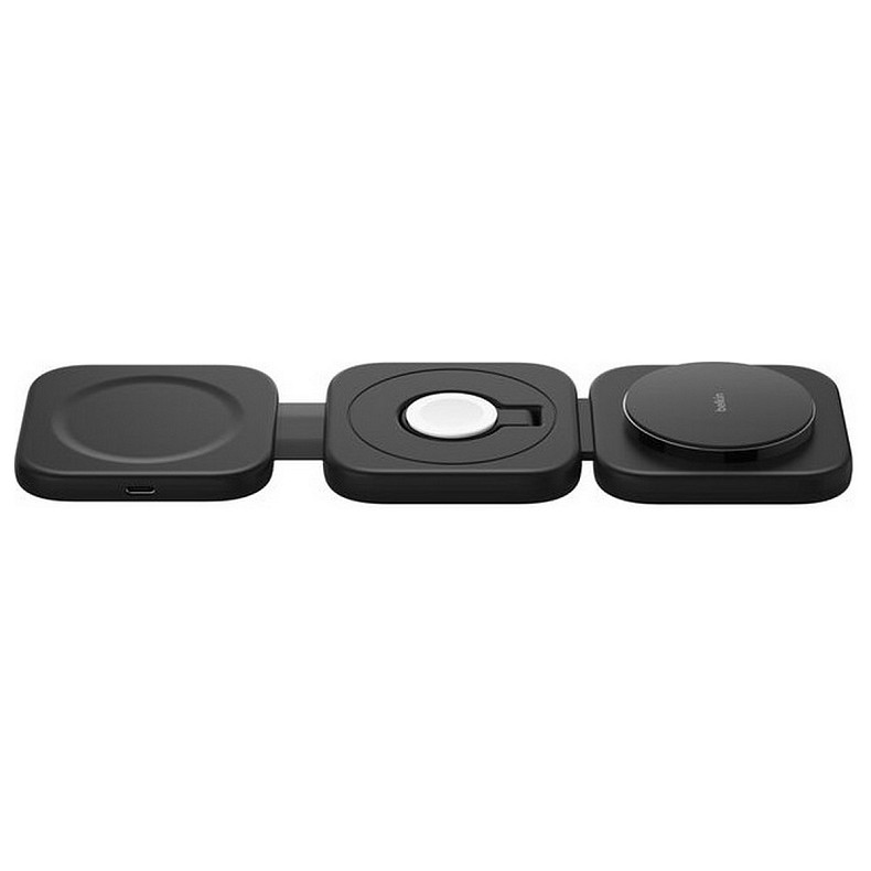 Зарядное устройство беспроводное Belkin 3в1 Travel Pad Wireless Qi2 15Вт, черный
