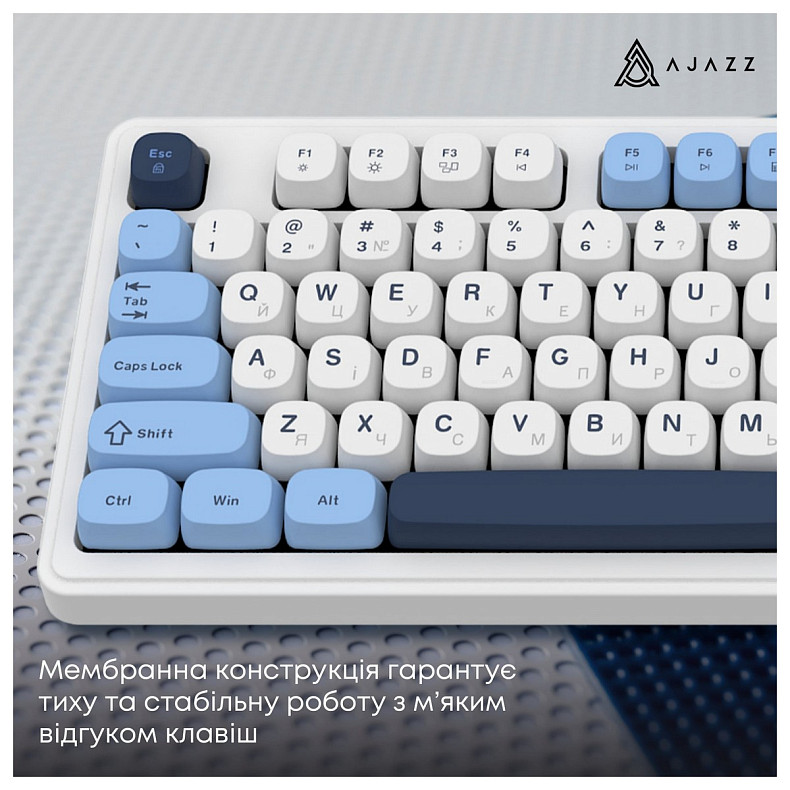 Клавиатура Ajazz AF98 Black USB-C Glacier Blue (AF98-GB)