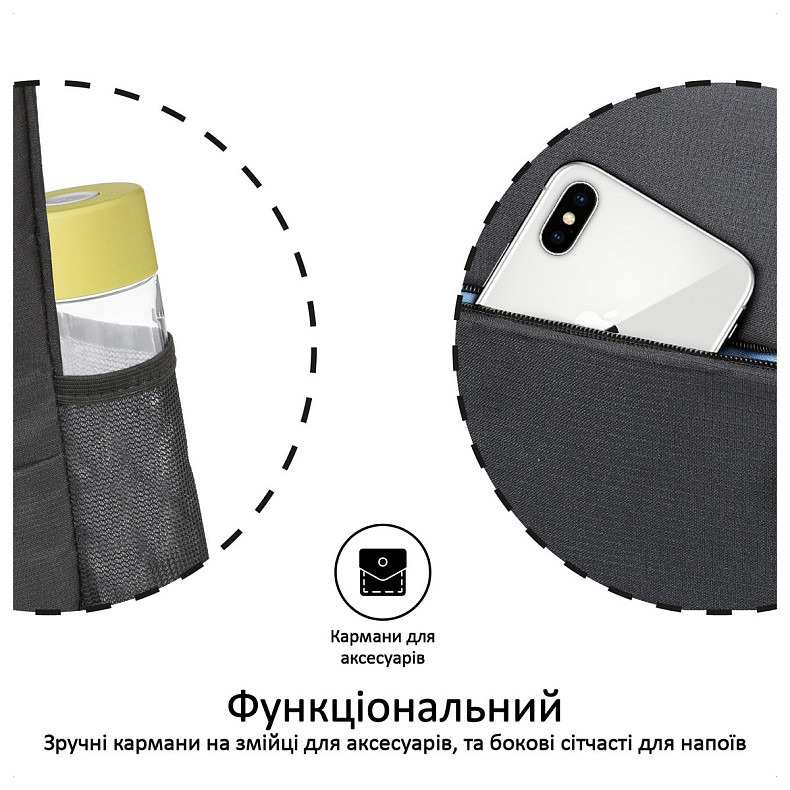 Рюкзак для ноутбука Promate Alpha-BP Black