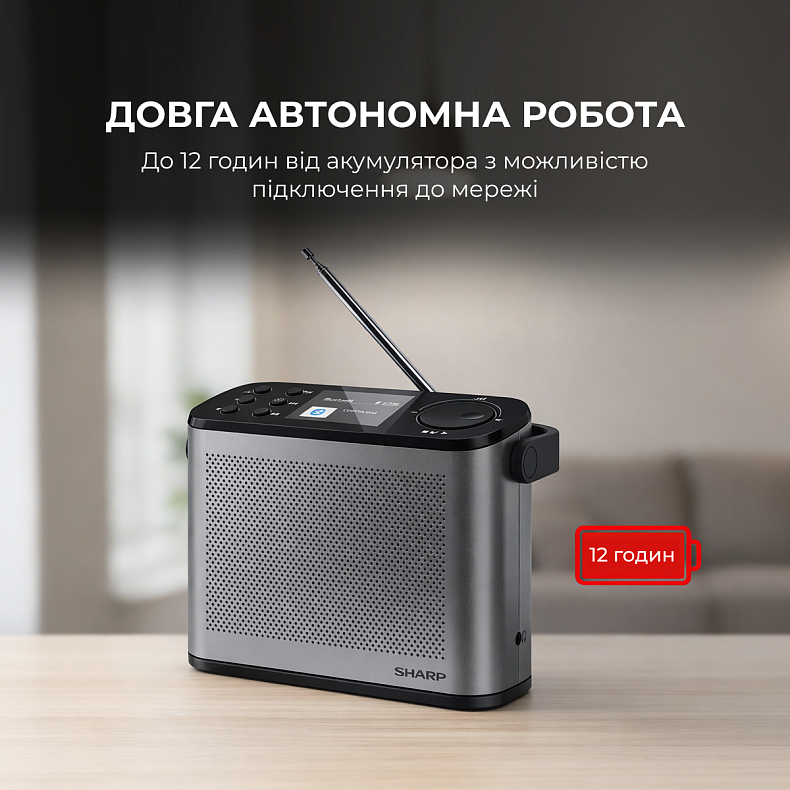 Радіоприймач Sharp DR-P540 Grey