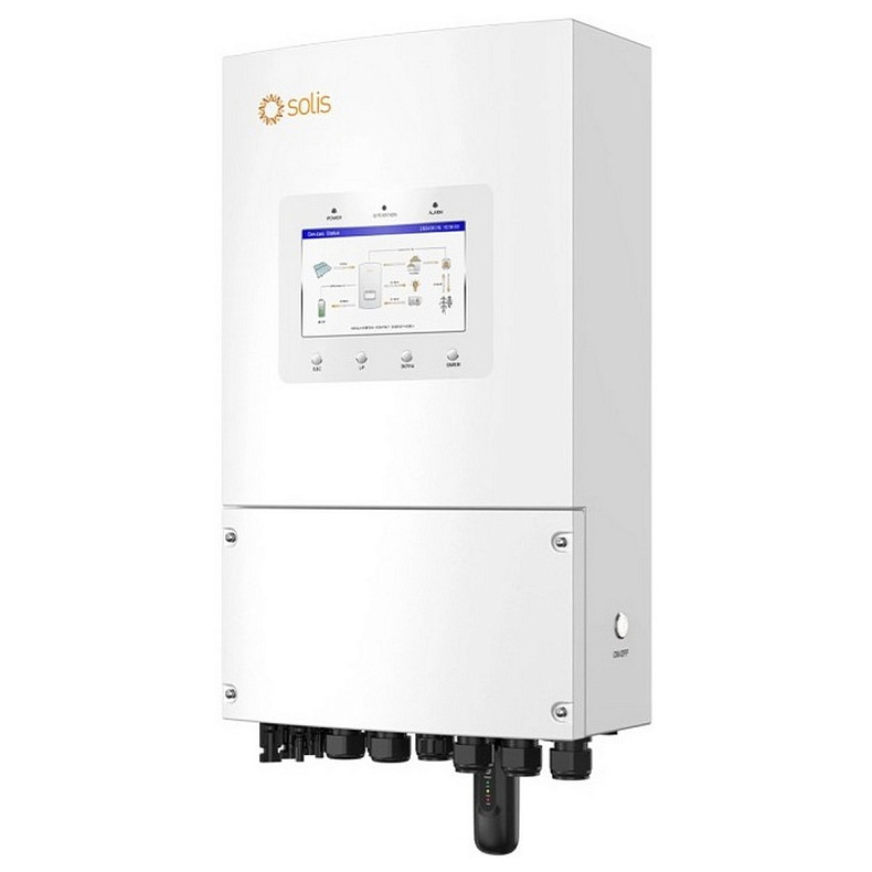 Гібридний інвертор однофазний Solis S6 8кВт, 2xMPPT, DC, для LV Batteries