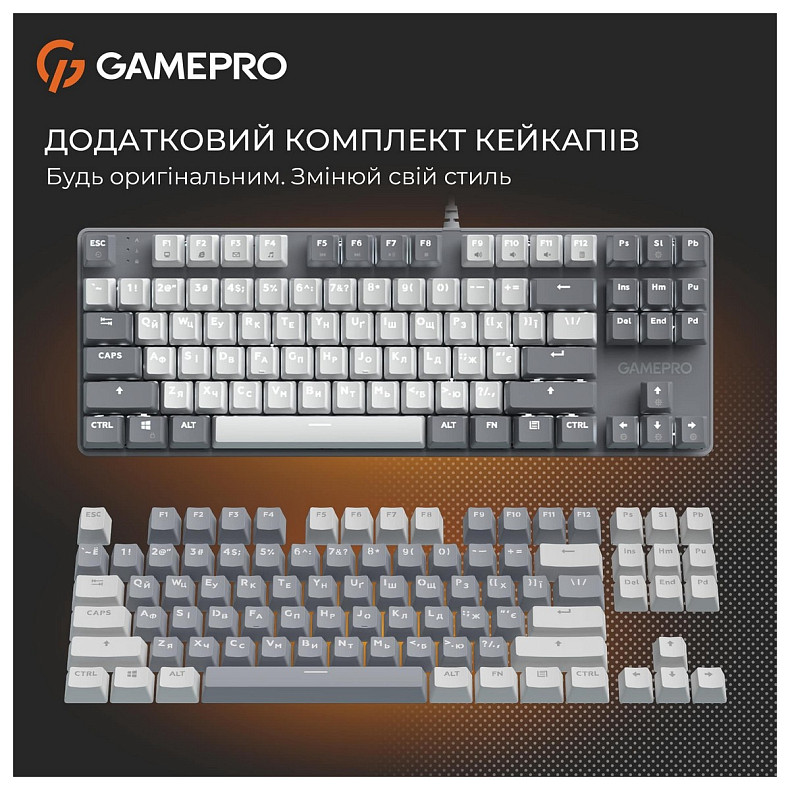Клавіатура GamePro Genesis Metallic MK110G Outemu Red Swithes USB Gray