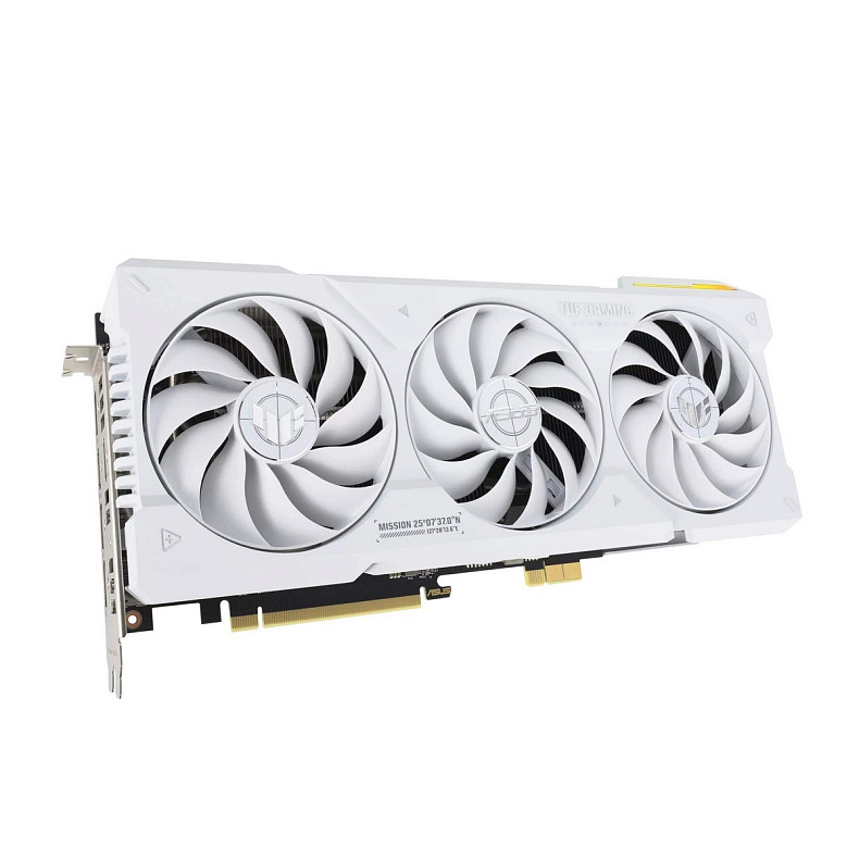 Відеокарта ASUS GeForce RTX 4070 Ti SUPER 16GB GDDR6X OC білий TUF-RTX4070TIS-O16G-BTF-WHITE прихова