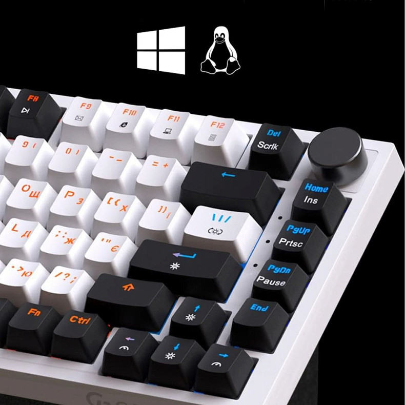 Клавіатура механічна GamePro MK160W (Red) з Hot-Swap RGB White