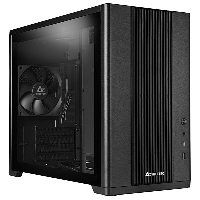 Корпус Chieftec UNI BX-10B-M-OP mATX, без БП, Black