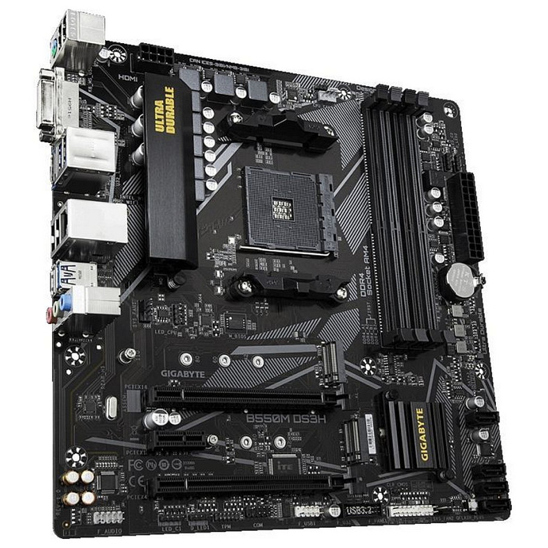 Материнская плата Gigabyte B550M DS3H R2 Socket AM4