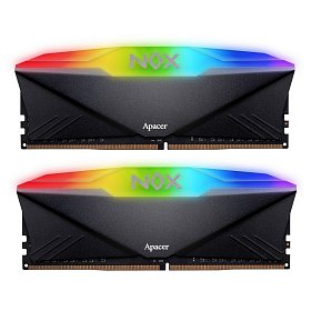 ОЗП DDR4 2х16GB/3200 Apacer NOX RGB Black (AH4U32G32C28YNBAA-2)