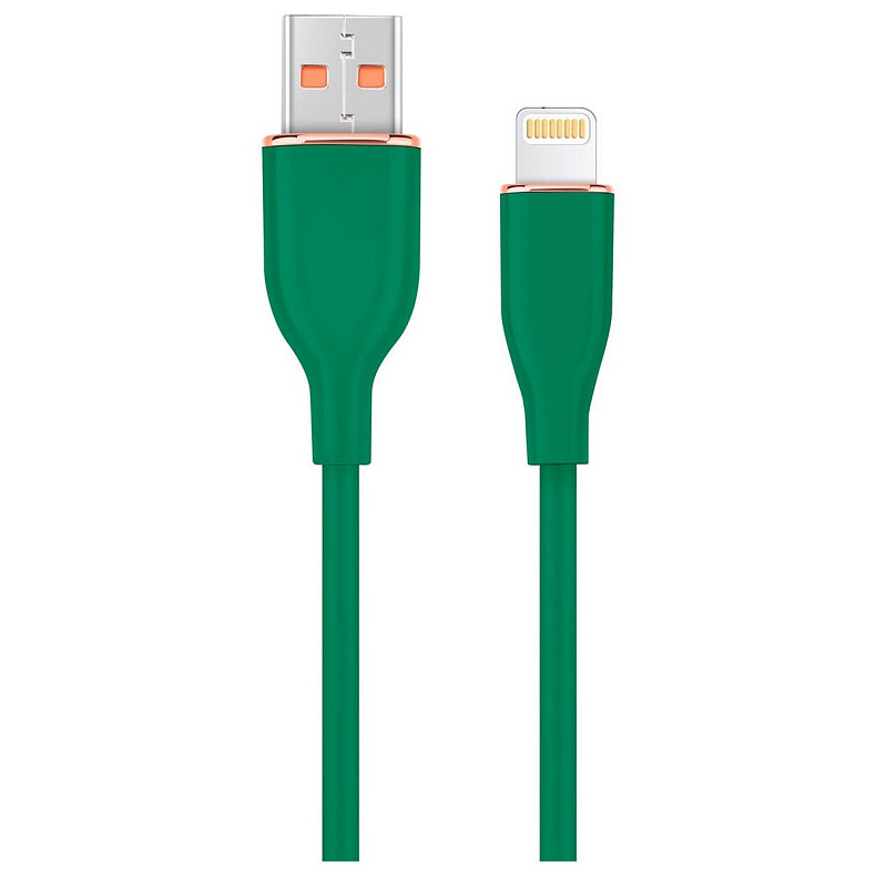 Кабель Cablexpert USB - Lightning (M/M), 2.1A, 1.5м, Green (CC-USB2S-AM8PM-1.5M-G)