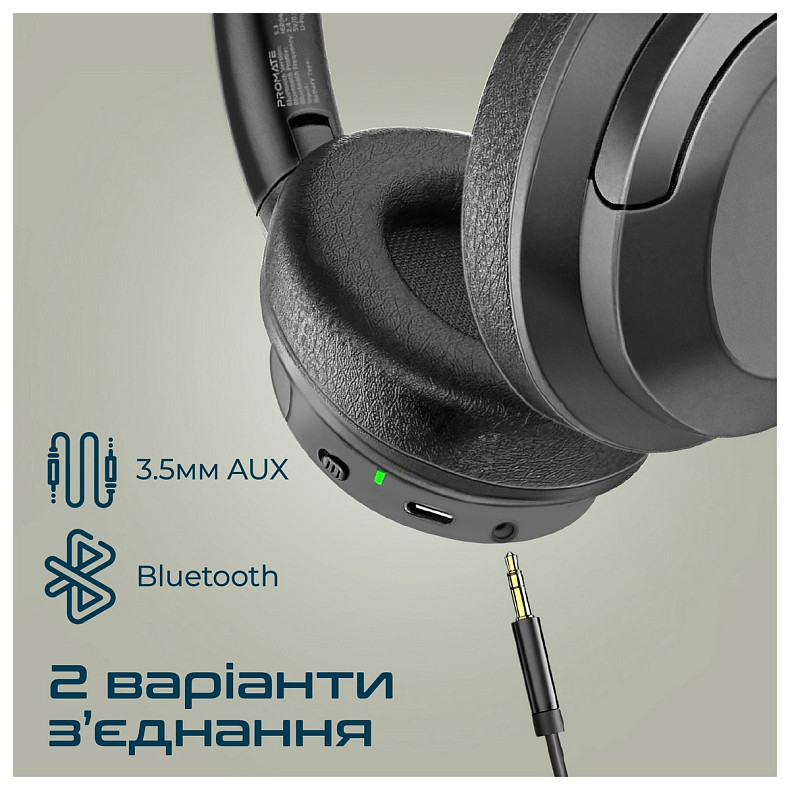 Bluetooth-гарнітура Promate Concord Black