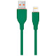 Кабель Cablexpert USB - Lightning (M/M), 2.1A, 1.5м, Green (CC-USB2S-AM8PM-1.5M-G)