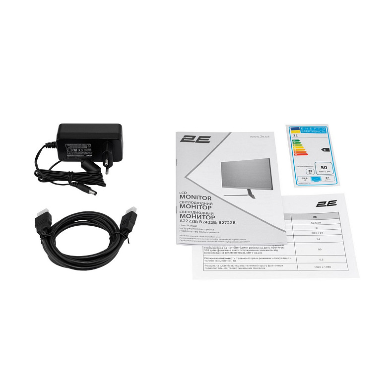 Монітор LCD 21.5" 2E A2222B (2E-A2222B-01.UA)