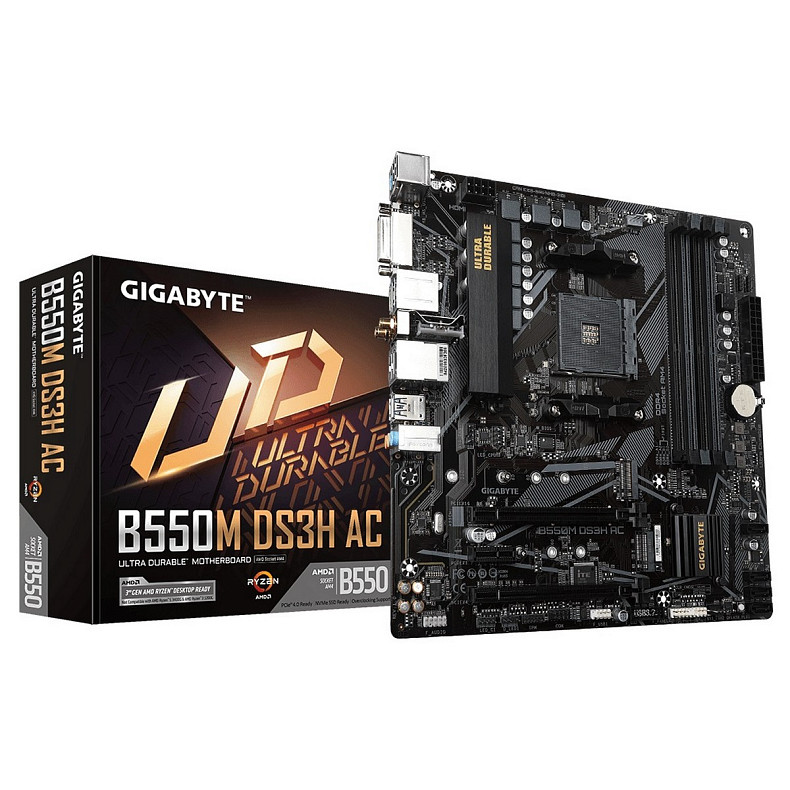 Материнская плата Gigabyte B550M DS3H AC Socket AM4