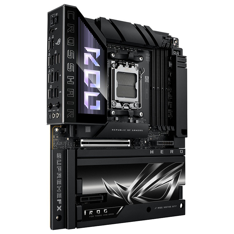 Материнcька плата ASUS ROG CROSSHAIR X870E HERO BTF sAM5 X870E 4xDDR5 M.2 HDMI Wi-Fi BT ATX прихован