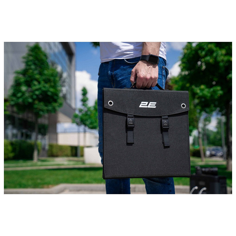 Портативна сонячна панель 2E, DC 60 Вт, USB-С 18 Вт, USB-A 24 Вт