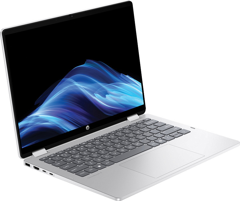 Ноутбук HP OmniBook 5 Flip x360 14-fp0033ua 14"2K IPS Ts,300n/Core3-100U/8Gb/SSD512G/IntGr/DOS/Сріблястий
