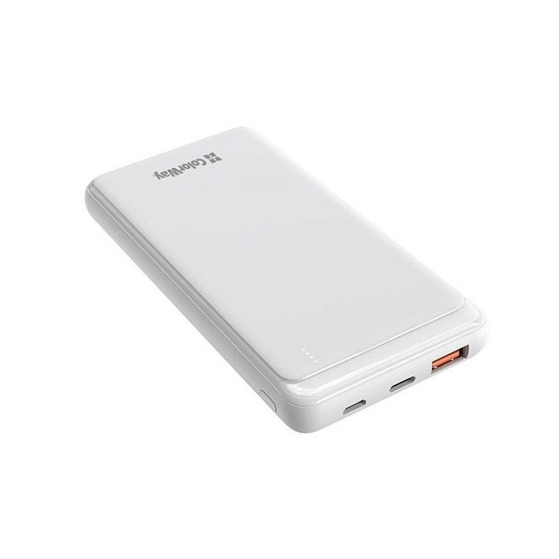 Универсальная мобильная батарея ColorWay Slim PD 10000mAh White (CW-PB100LPG3WT-PD)