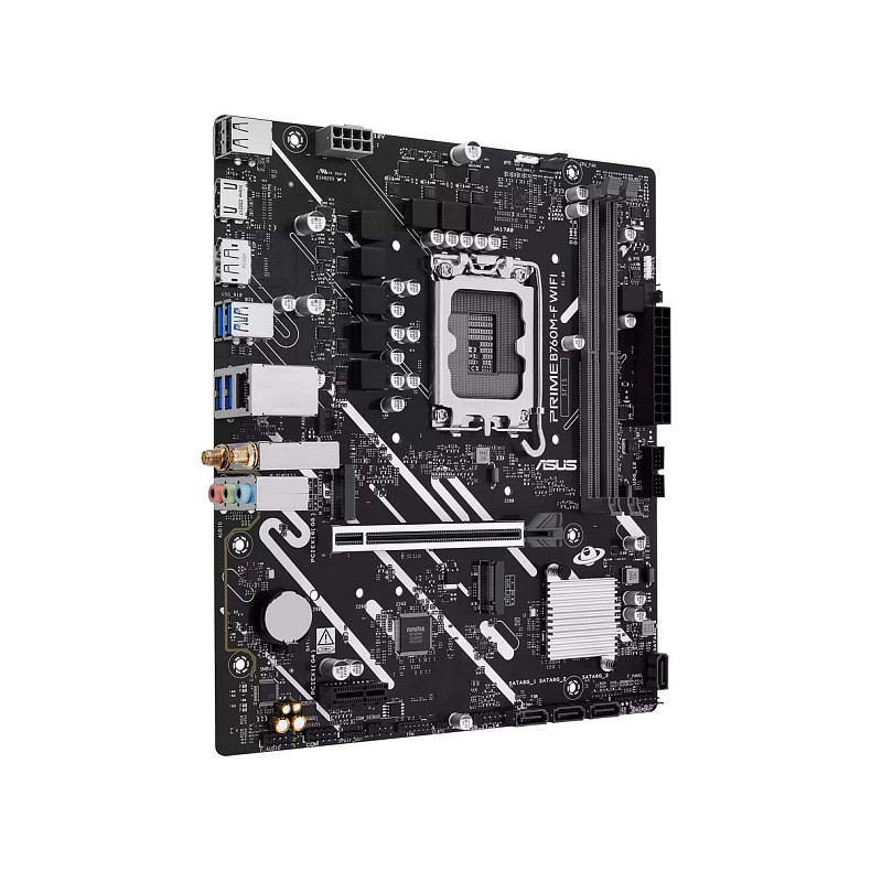 Материнcька плата ASUS PRIME B760M-F WIFI s1700 B760 2xDDR5 M.2 HDMI DP Wi-Fi BT mATX