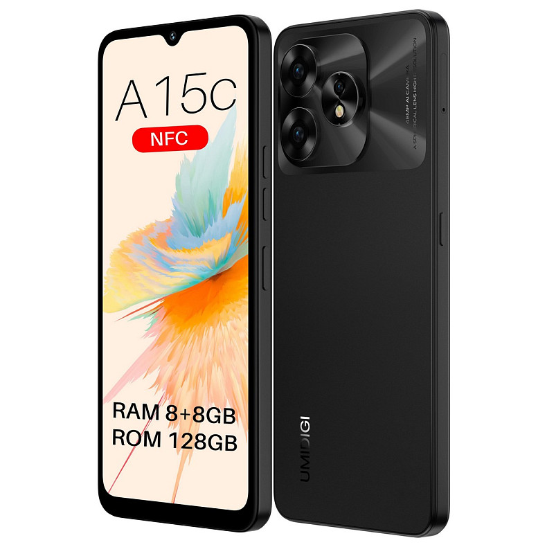 Смартфон UMIDIGI A15C 8/128GB Graphite Black (6973553523132)