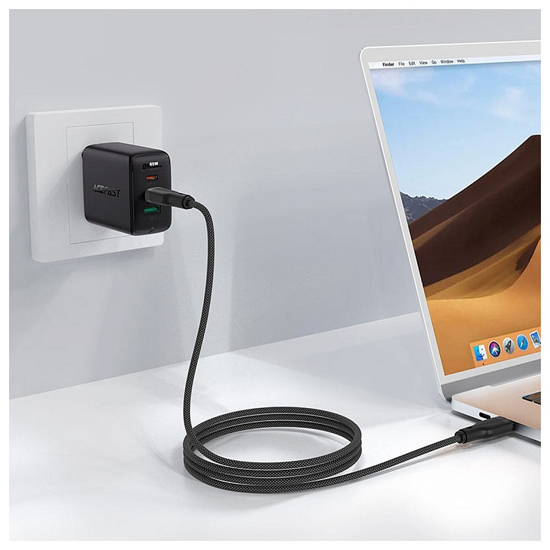 Кабель USB 2.0 USB-C to USB-C, 1,2 м, 3.0A, C8-03 Acefast