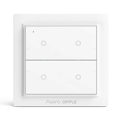 Розумний перемикач Aqara Opple Light Switch (Double-Button) Zigbee 3.0 (WXCJKG12LM) 