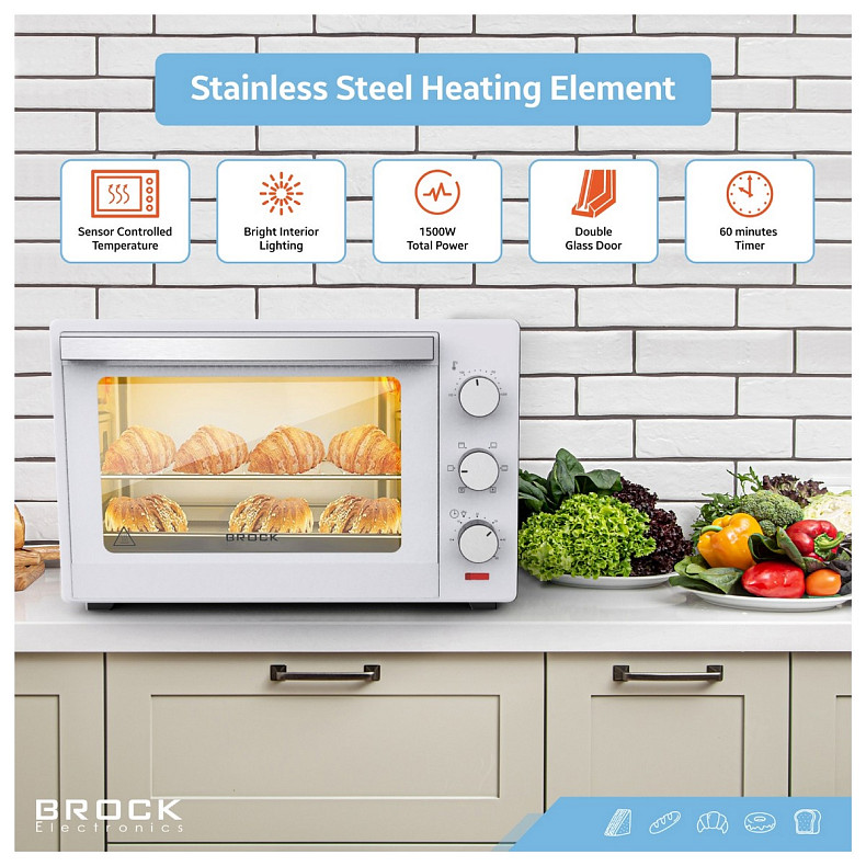 Электрическая печь BROCK TO 3001 WH