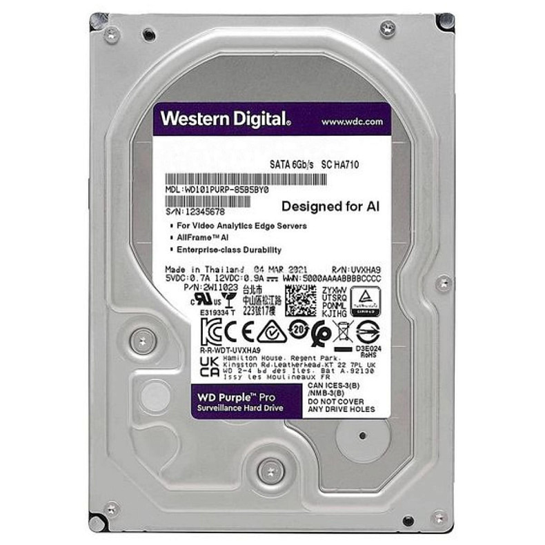 Жорсткий диск WD Purple Pro 14.0TB7200rpm 512MB (WD142PURP)