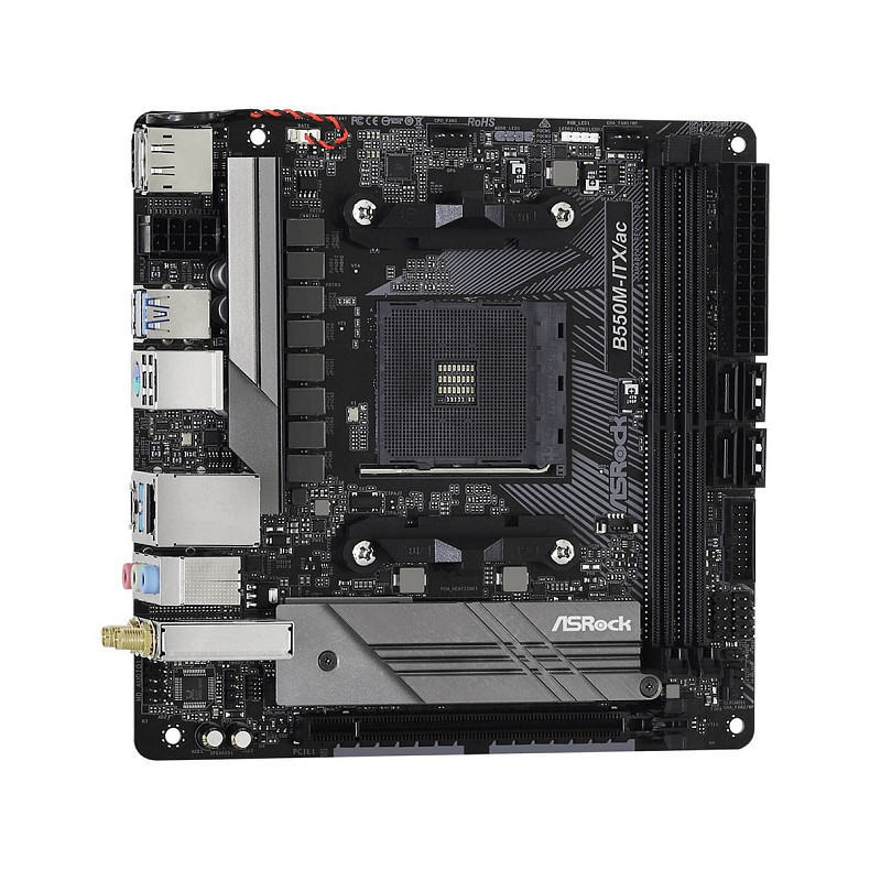 Материнская плата ASRock B550M-ITX/AC Socket AM4