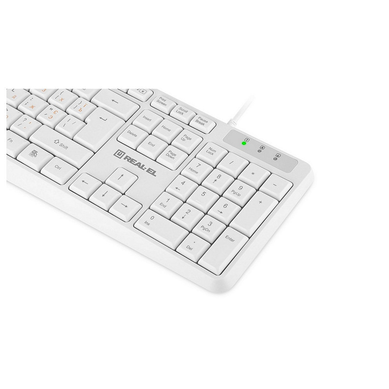 Клавіатура REAL-EL RK-513 White