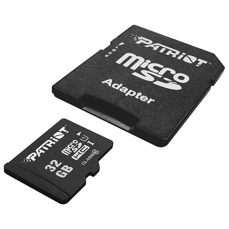 Карта памяти MicroSDHC 32GB UHS-I Class 10 Patriot LX + SD-adapter (PSF32GMCSDHC10)