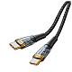 Кабель ColorWay USB Type-C - USB Type-C (transparent head) PD Fast Charging, 5А, 100W, 1.2м Black (C