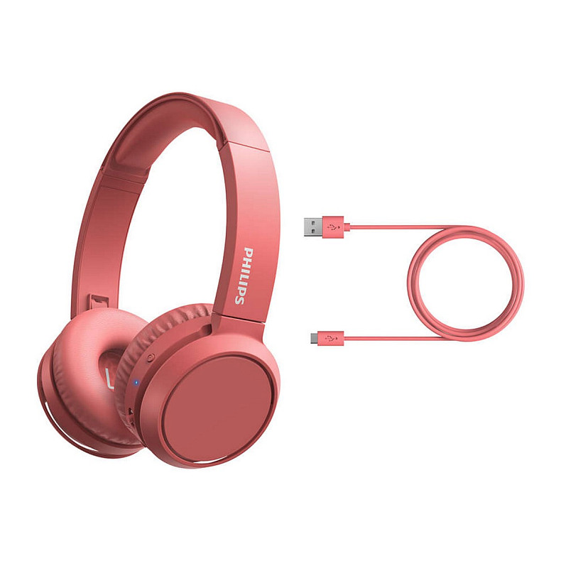 Наушники Philips TAH4205 On-ear Wireless Mic Red