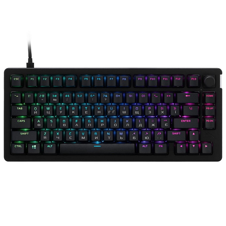 Клавіатура HyperX Alloy Rise 75 PBT Mechanical HyperX Red Black (7G7A4AA)