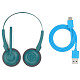 Навушники JLAB GO Work Pop Wireless Headphones Teal (IEUHBGWRKPOPRTEL4)