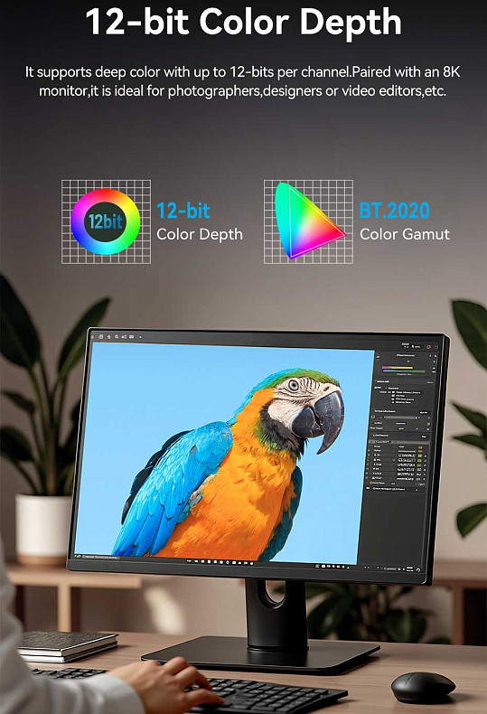 Кабель Vention HDMI M - Mini M, 1.0 м, V2.1 8K 60Гц Aluminum Alloy Type Green