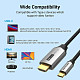 Кабель Vention USB 3.1 Type-C M - HDMI M, 2.0m v.2.0 4K 60Hz Aluminum Alloy Type чорний