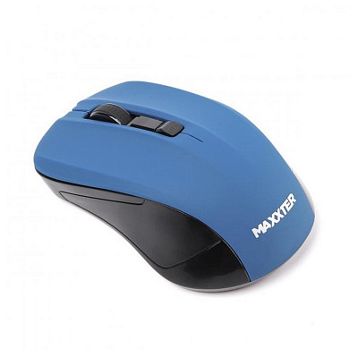 Мишка беспроводная Maxxter Mr-337-Bl Blue USB