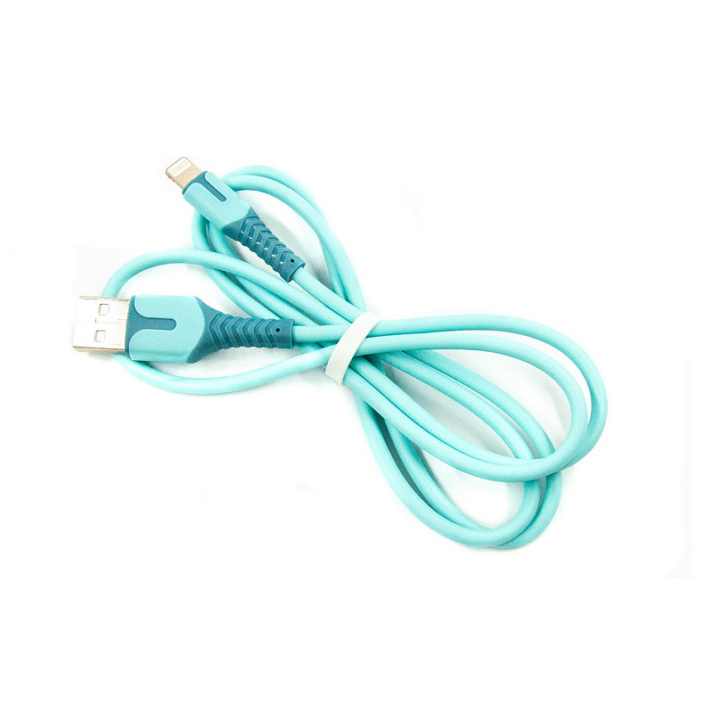 Кабель Dengos USB-Lightning 1м Blue (PLS-L-IND-SOFT-BLUE)