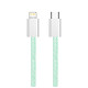 Кабель ColorWay Lightning + Type-C USB (M/M), 3.0 А, 1 м, Green (CW-CBPDCL061-G)