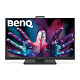 TFT 27" BenQ PD2705Q, IPS, QHD, HDMI, DP, USB-C, колонки, серый