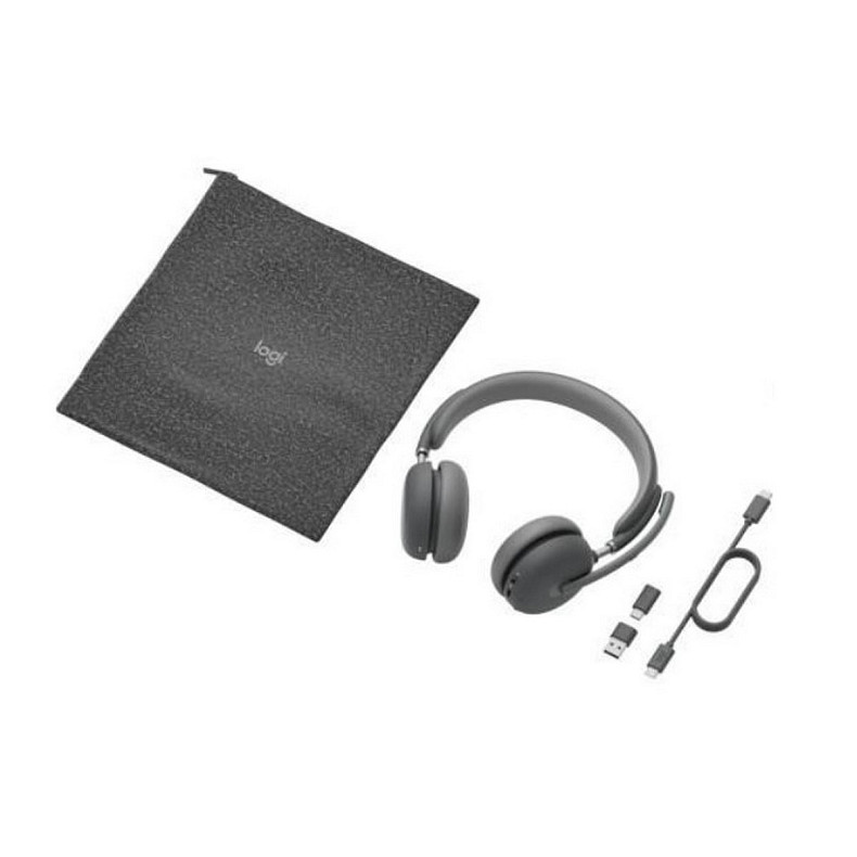 Навушники Logitech Zone 2 for Business Wireless/Bluetooth UC Graphite (981-001152)