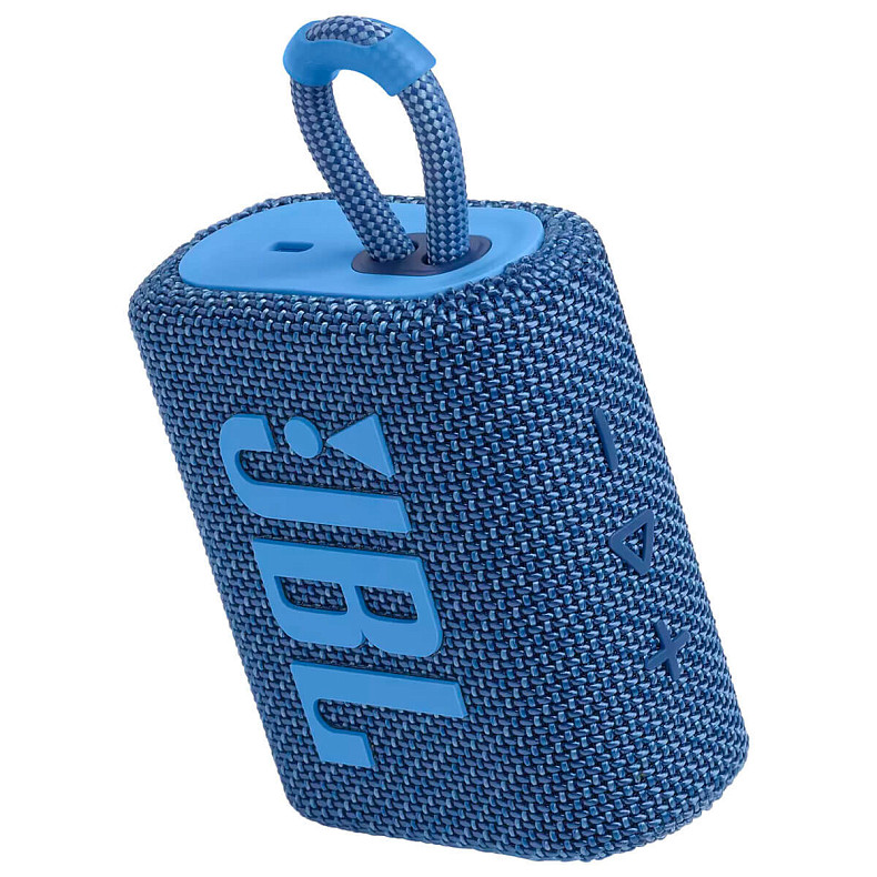 Портативна акустика JBL Go 3 Eco Blue (JBLGO3ECOBLU)