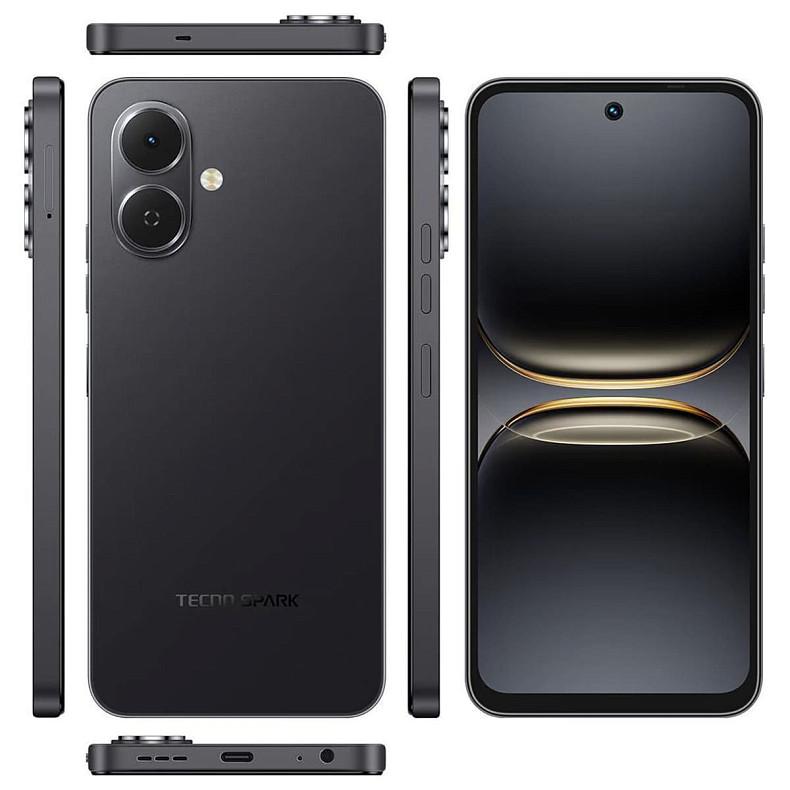 Смартфон Tecno Spark Go 2 (KM4) 4/128GB Ink Black (4894947089558)
