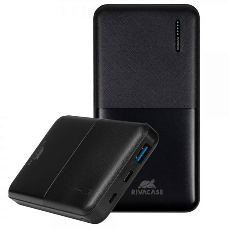 Универсальная мобильная батарея Rivacase Rivapower VA2531 QC3.0, PD3.0 18W 10000mAh Black