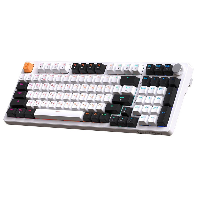 Клавіатура механічна GamePro MK170W (Red) з Hot-Swap RGB White