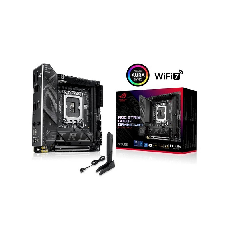 Материнcька плата ASUS ROG STRIX B860-I GAMING WIFI s1851 B860 2xDDR5 M.2 DP HDMI USB Type-C Wi-Fi B