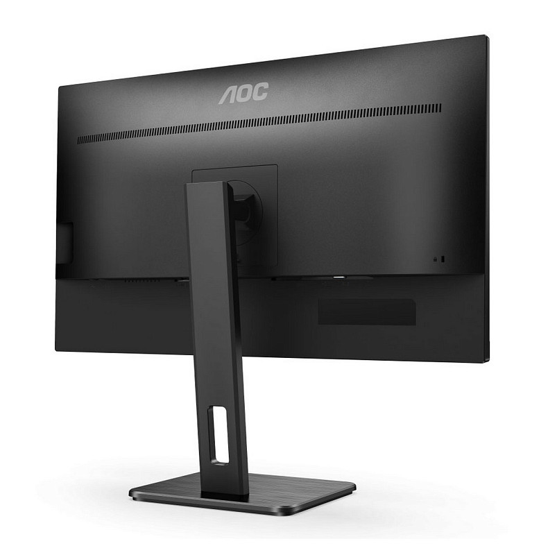 TFT 27" AOC Q27P2CA, IPS, QHD, HDMI, DP, USB-C, USB-hub, HAS, колонки, чорний